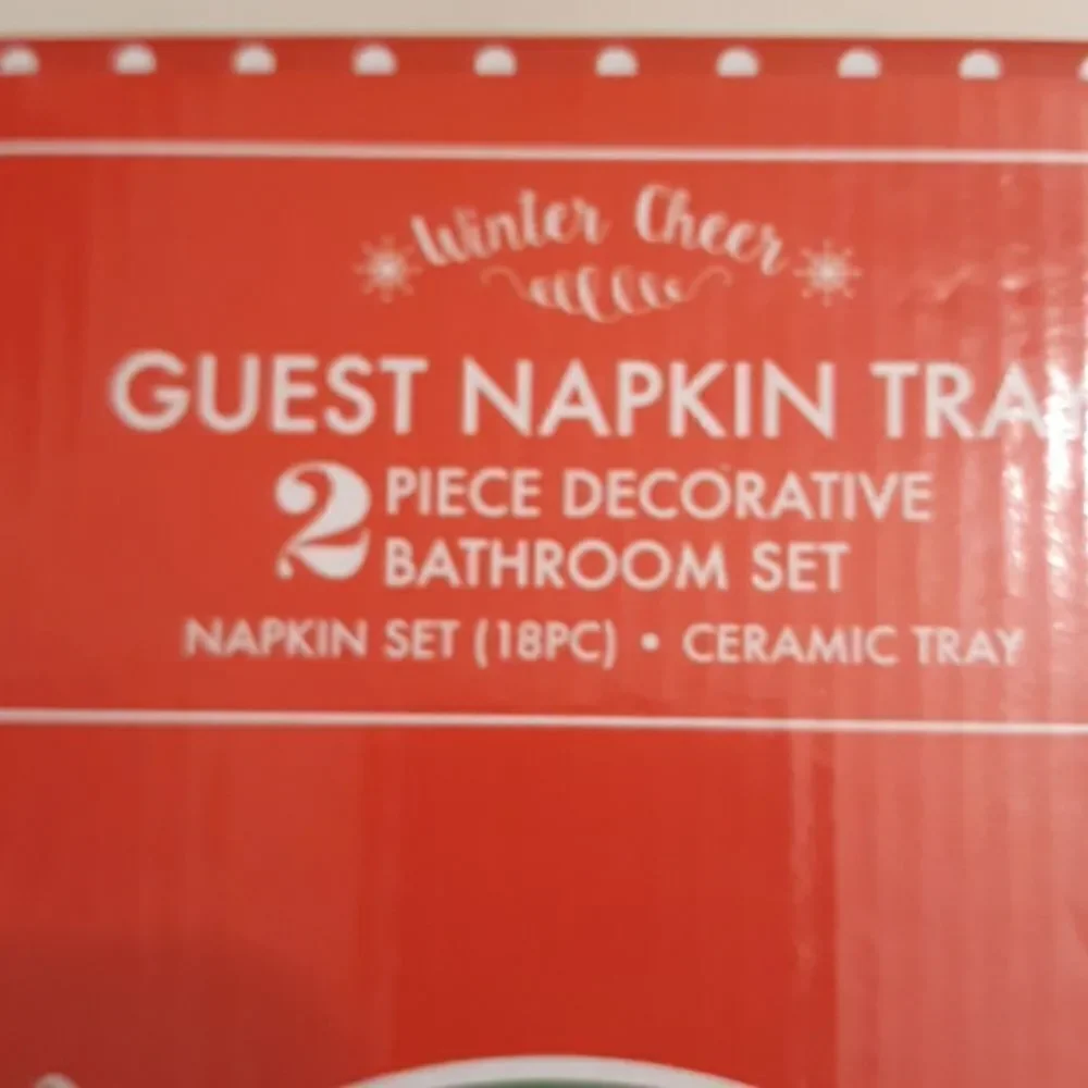 Winter Cheer Guest Napkin Tray